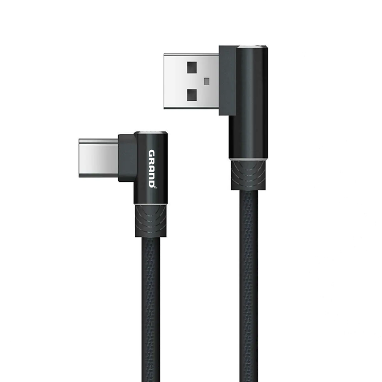 کابل USB به تایپ سی 90 درجه گرند مدل GK-15 (همراه 6 ماه گارانتی)